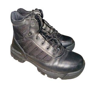 Bates Womens Leather & Mesh Tactical Military Combat Boots Size 5 Comfort Cushio